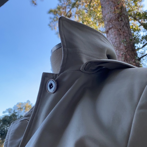 Calvin Klein Long Tan Coat with Removable Hood XS - Picture 15 of 16